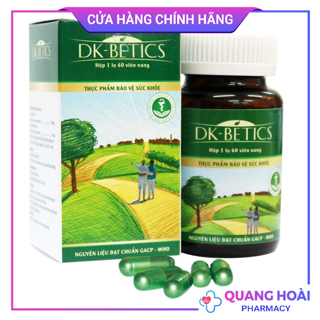 Viên tiểu đường DK Betics - Hạ đường huyết, chống biến chứng đái tháo đường