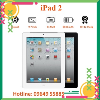 Máy tính bảng i Pad 2 Chính hãng, tặng phụ kiện khi mua máy, bảo hành 12 tháng