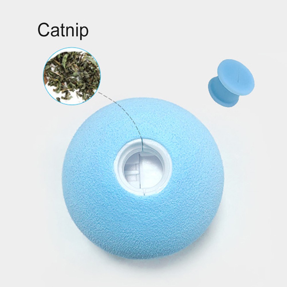 Đồ chơi quả bóng lăn tự động thú vị cho mèo cưng