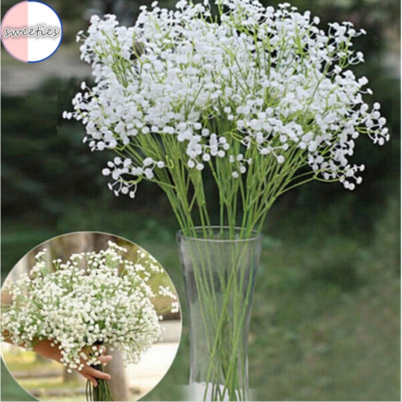 1 Bó Hoa Gypsophila Nhân Tạo Màu Trắng Dùng Cho Trang Trí Tiệc