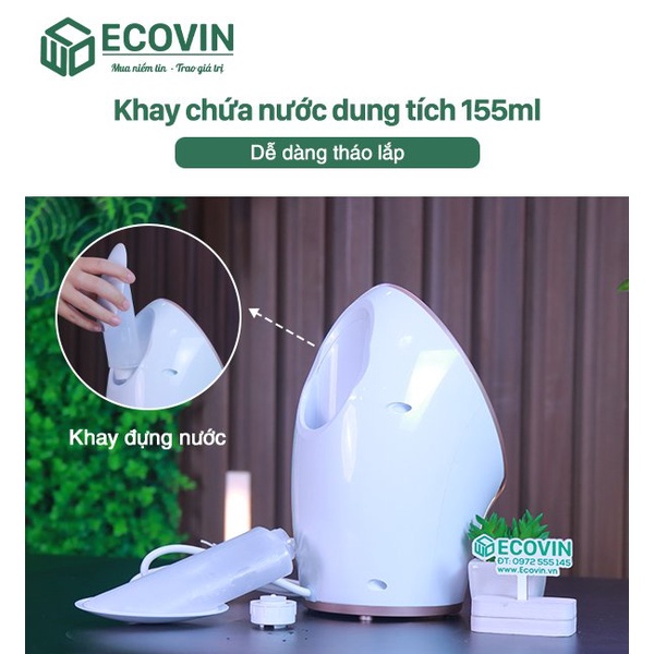 Máy xông hơi da mặt nóng lạnh, máy phun sương bổ sung độ ẩm cho da CR-CH10 cao cấp