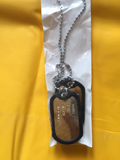 Dây chuyền thẻ bài quân dog tag