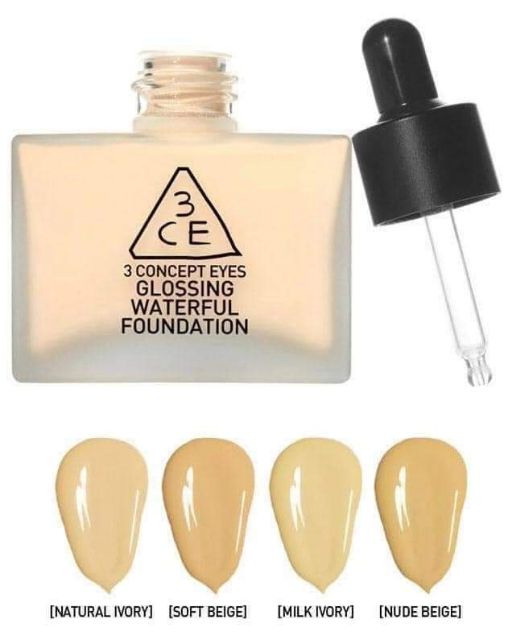 Kem Nền 3CE Stylenanda Glossing Waterful Foundation SPF15