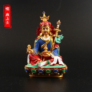 ✕☬❏Guru Padmasambhava Tượng Phật Tây Tạng Mật tông Tượng Phật nhỏ Tượng Tổ sư Vẽ tay Tượng Phật nhỏ