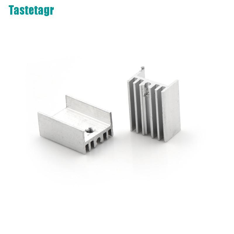 Set 10 Miếng Nhôm Tản Nhiệt Cho Bán Dẫn To-220 Transistor 20x15 X 10mm 0 0 0 0 0 0 0 0