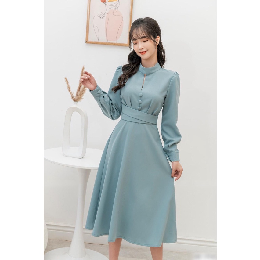 Đầm ZR Xanh Ngọc - Hàng xuất dư 100%