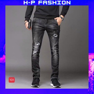 Quần jean nam chất bò thời trang Hpfashion, Quần bò nam đẹp vải jean co giãn mềm mịn, form cực chuẩn - QJNTCS101