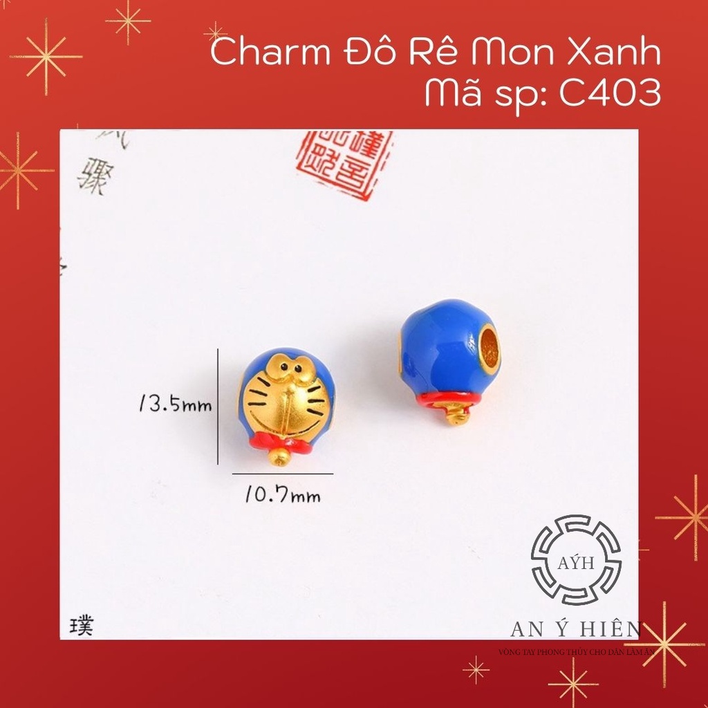 Charm Doreamon xanh #C403
