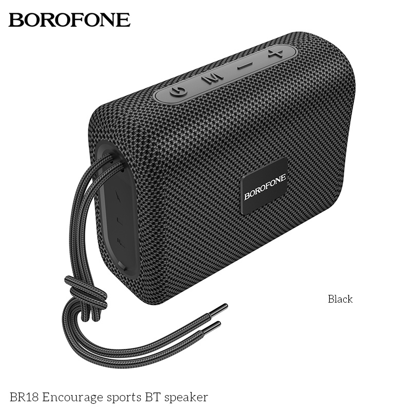 Loa Bluetooth BOROFONE BR18 nhỏ gọn, Bass mạnh mẽ, to rõ, hỗ trợ di động không dây v5.1 - Chính hãng