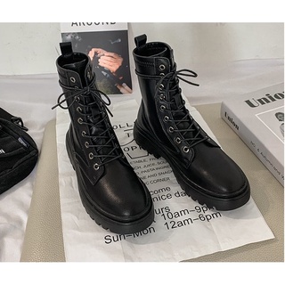 (ORDER) Giày boot Martin nữ cao cổ phong cách cá tính châu Âu năng động HOT 2020