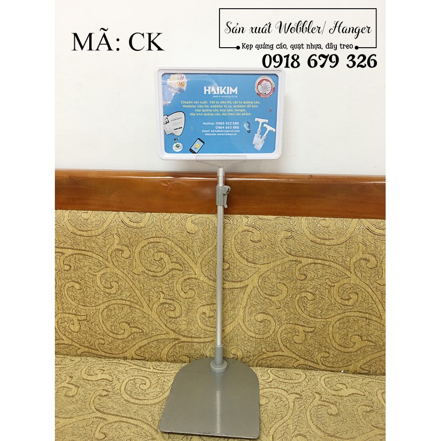 Chân đế sắt kèm khung siêu thị KT A3, KT A4, KT A5 , chân đế quảng cáo, chân đế sắt