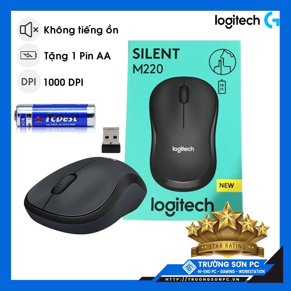 Chuột Không Dây LOGITECH M220/ FORTECH B190 | Chính Hãng Bảo Hành 12 Tháng