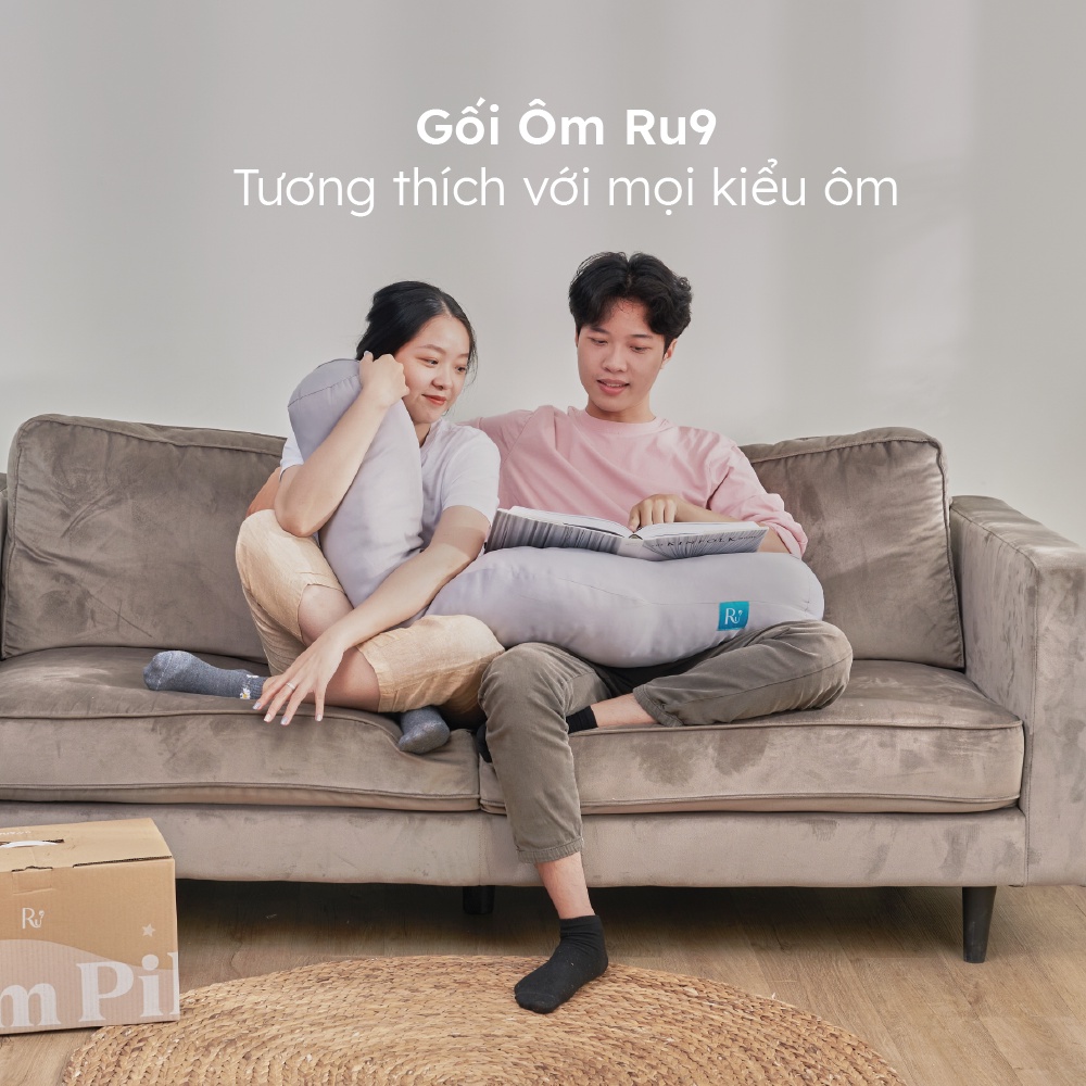 Gối Ôm Foam Ru9 Chiều Dài Khoa Học, Thiết Kế Giữ Ấm Bụng Giúp Ngủ Ngon - 20cm x 115cm
