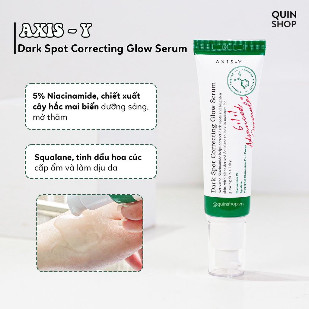 Tinh Chất Giảm Thâm Mụn AXIS -Y Dark Spot Correcting Glow Serum 50ml