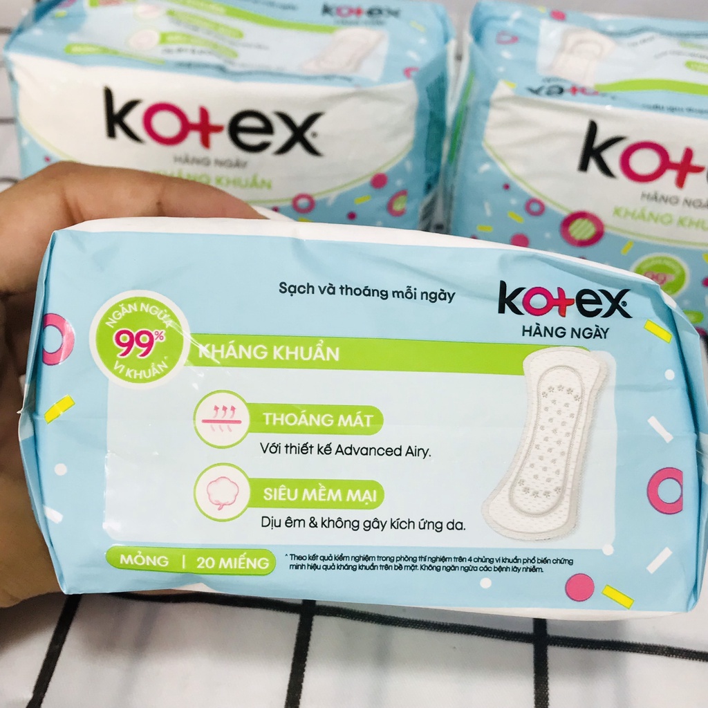 Băng vệ sinh Kotex siêu mỏng hàng ngày 20 miếng -8080