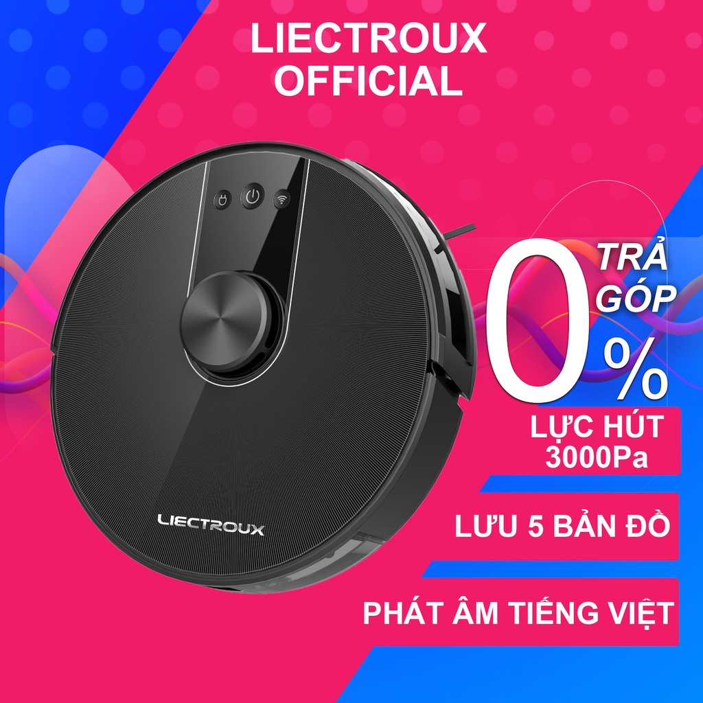 Robot hút bụi Liectroux F5 Pro 2022 máy hút bụi lau nhà tự động sạc thông minh F5pro lưu 5 bản đồ nhà tầng lầu chung cư