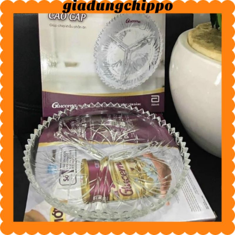 khay hoa quả được làm bằng chất liệu thủy tinh pha lê cao cấp, không gây hại cho sức khỏe - giadungchippo