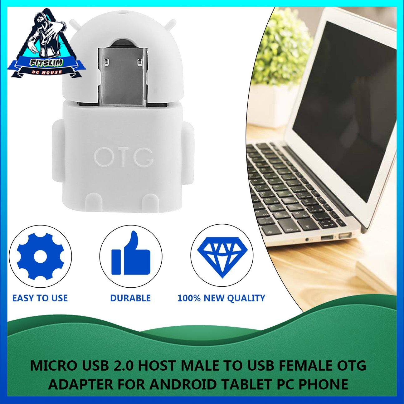 Máy chủ Micro USB 2.0 Nam sang USB Nữ Bộ chuyển đổi OTG cho Điện thoại máy tính bảng Android