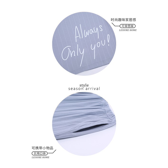 Bộ Đồ Pajamas Cotton Ngắn Tay Thiết Kế Đơn Giản Cho Nữ | BigBuy360 - bigbuy360.vn