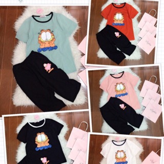 Bộ cotton mặc nhà, bộ cotton sau sinh, bộ cotton tay cộc quần lửng
