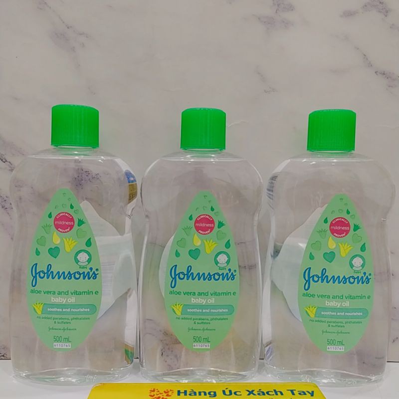 Dầu Dưỡng Johnson Baby Oil 500ml chuẩn Úc [Air 100%]