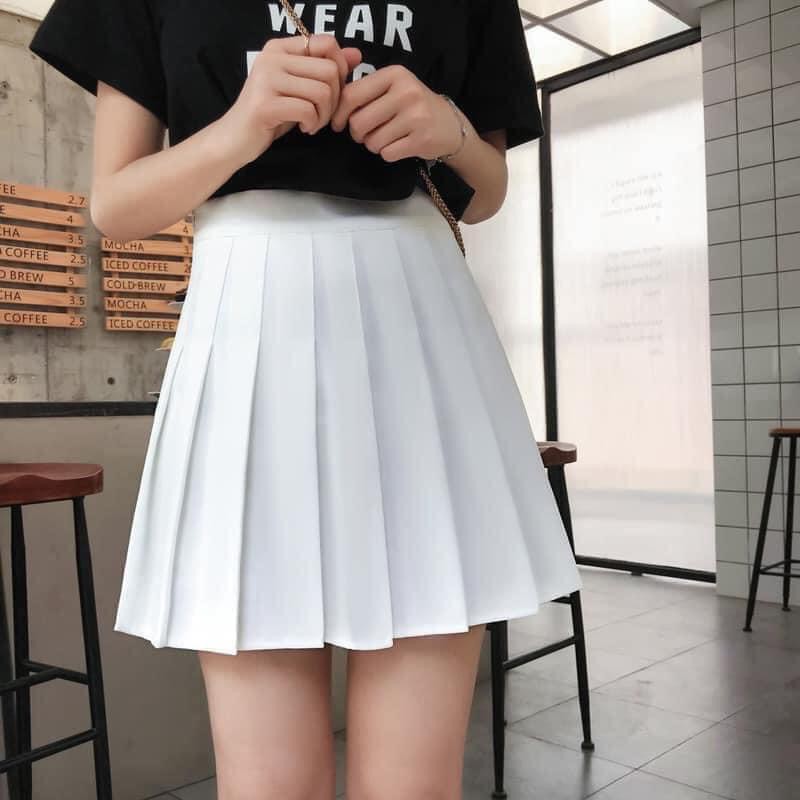 Chân váy Tennis Xếp ly mùa lạnh chất Dày dặn Siêu ấm vải Vitex có Khóa kéo Lưng cao phong cách Ulzzang | BigBuy360 - bigbuy360.vn
