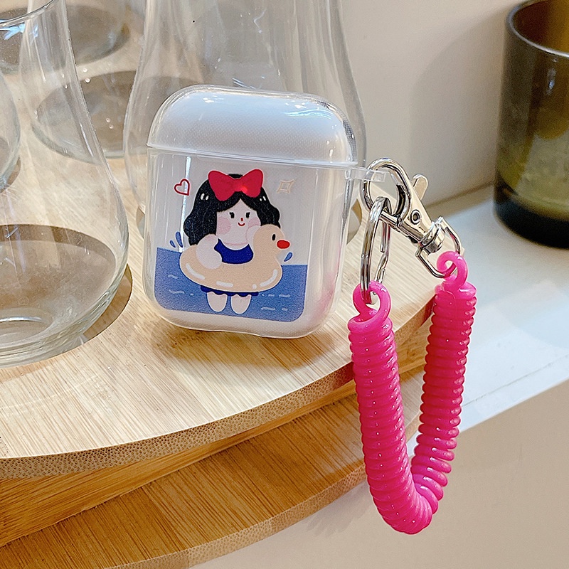 Vỏ Bảo Vệ Hộp Sạc Tai Nghe Bluetooth Airpods Pro 2/3 Bằng tpu Trong Suốt Họa Tiết Hoạt Hình Dễ Thương RK CASE RK CASE