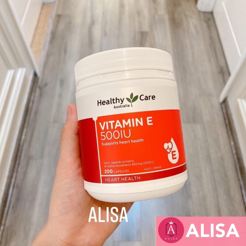 Viên Uống Vitamin E Healthy Care 500IU Hộp 200v Úc - ALISA