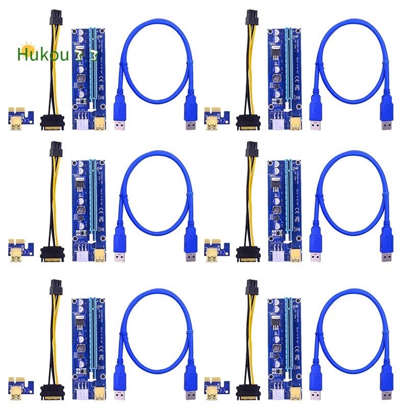 Card chuyển đổi Ver009S Plus Pcie Riser Ver 009s Sata 15 Pin sang 6 Pin