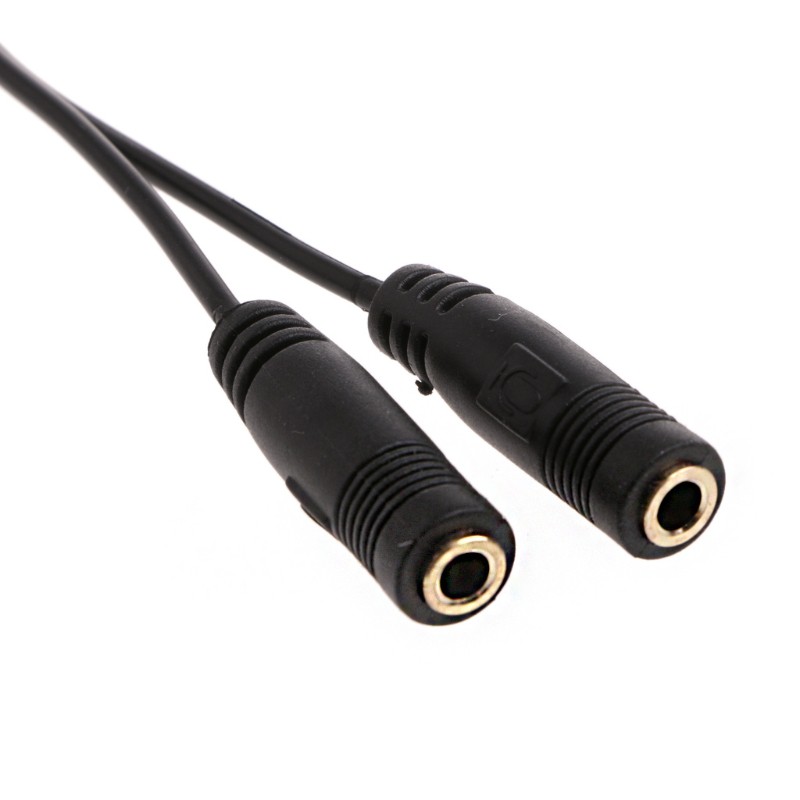 Dây Cáp Âm Thanh Chữ Y Chuyển Đổi Từ 1 Đầu Đực Sang 2 Đầu Cái