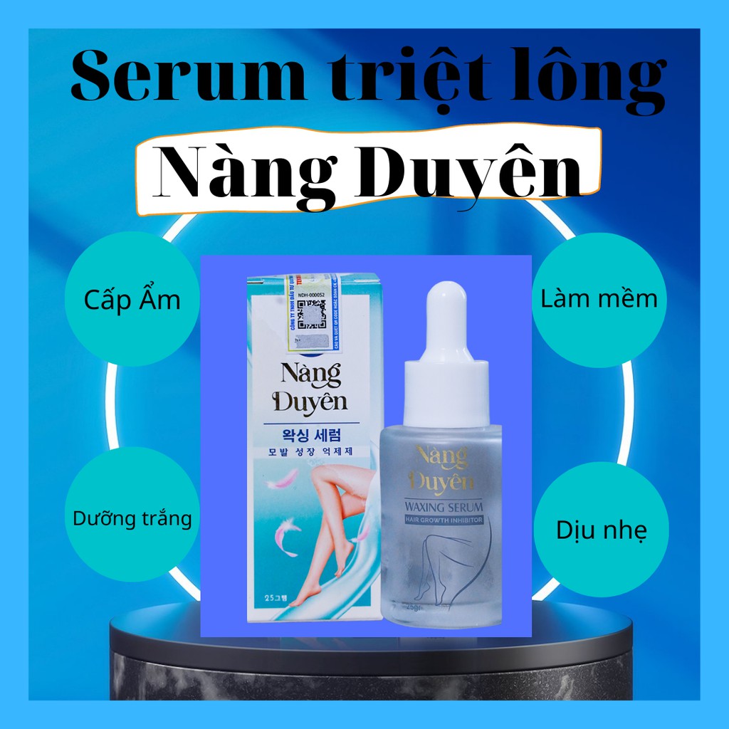 Serum hỗ trợ triệt lông Nàng Duyên, Giúp lông mọc thưa và ít hơn, mềm mịn cấp ẩm cho da - Beauty Cosmetics Shop