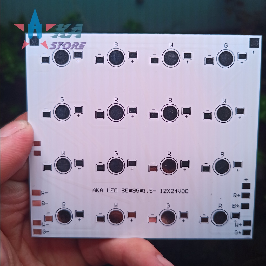 Mạch hàn led luxeon 16W, WRGB loại kênh màu chung và kênh màu riêng.