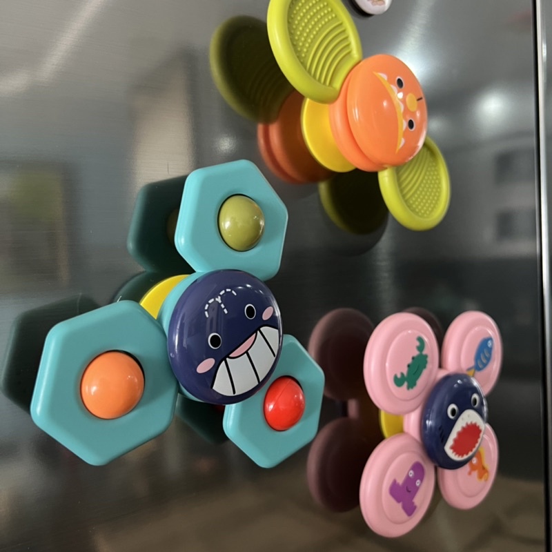 Con quay Spinner cute Hoạt hoạ đáng yêu dán tường chống nước đồ chơi cho bé khi tắm xả Stress giảm áp lực