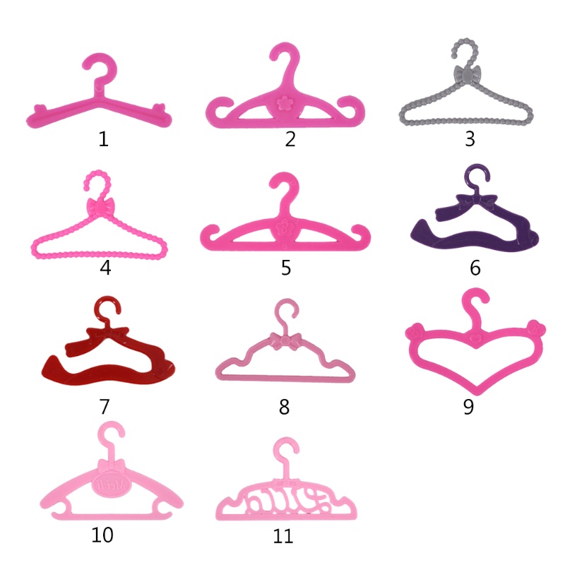 Set 20 Móc Treo Quần Áo Đồ Chơi Búp Bê DIY