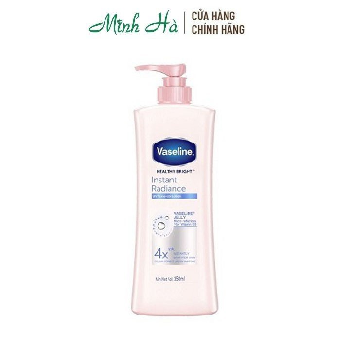 Sữa dưỡng thể Vaseline Healthy Bright Instant Radiance UV Tone-Up Lotion 350ml