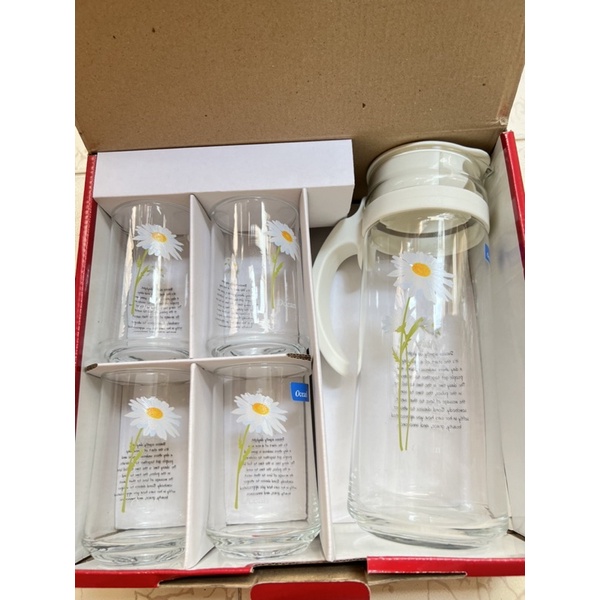 Bộ bình ly thuỷ tinh Ocean (CHỈ GỬI NOWSHIP KHU VỰC HCM)