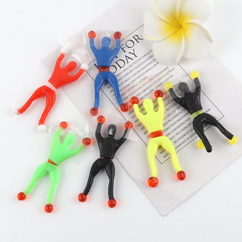 Người nhện leo tường bám dính, Siêu nhân leo tường nhào lộn đồ chơi trẻ em giá rẻ vui nhộn cho bé vận động giải trí