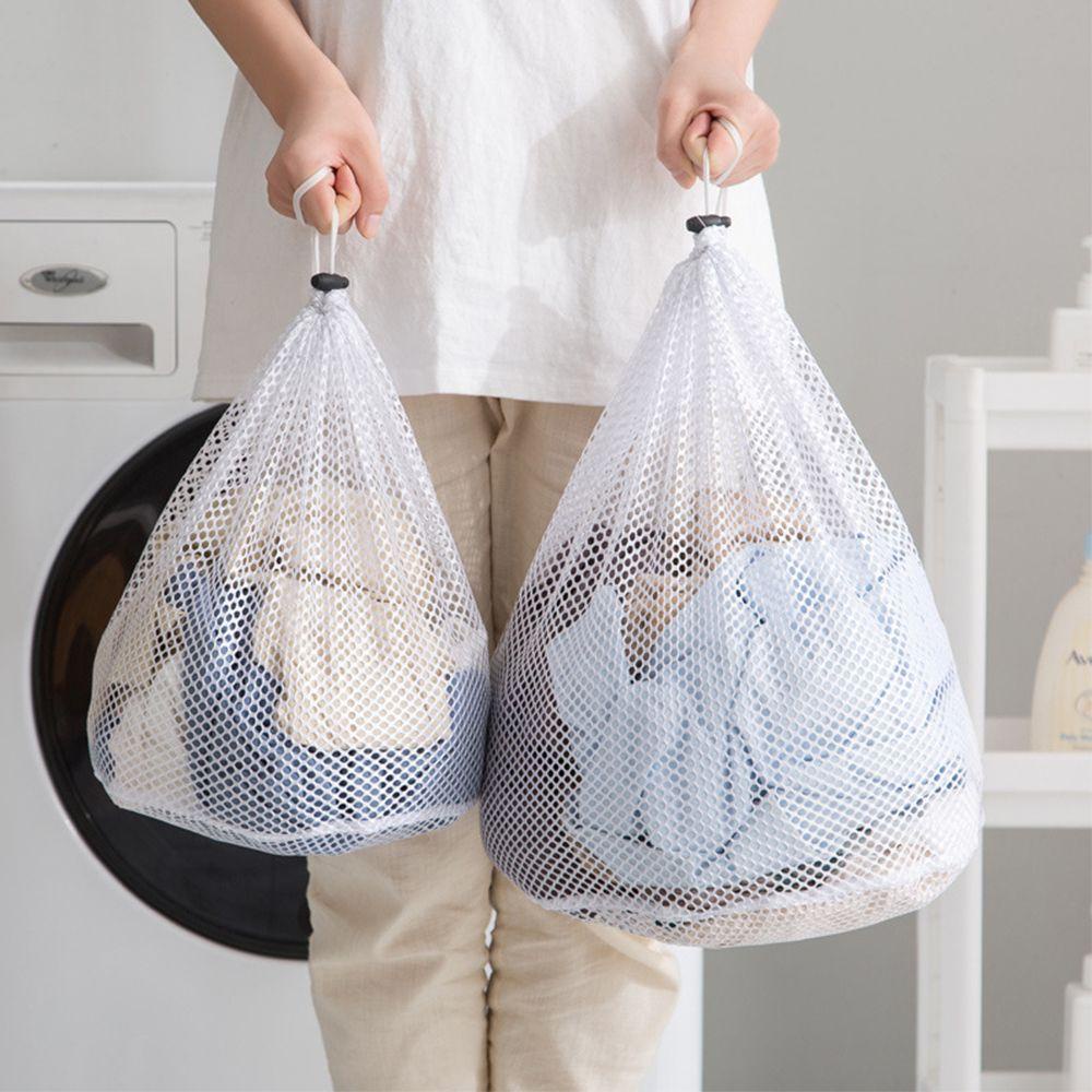MUVAKO Bộ 2 Túi Lưới Giặt Đồ Có Dây Rút Tiện Dụng