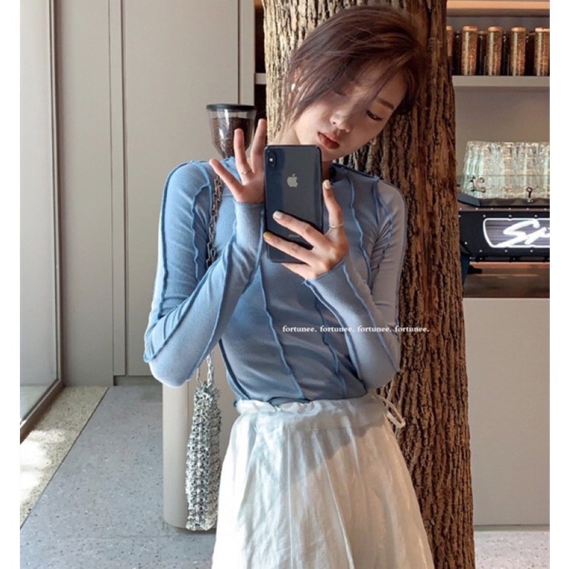 Áo thun tay dài sọc free size