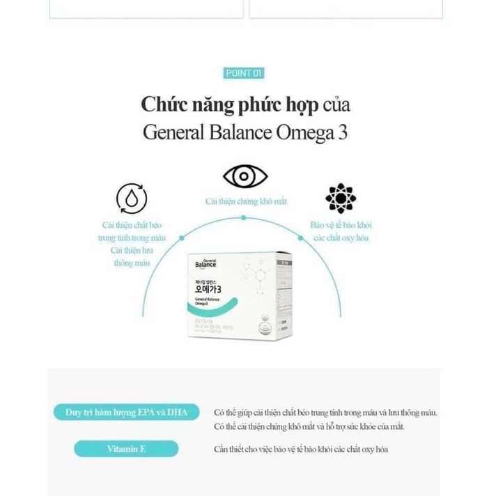 OMEGA-3 --Thực phẩm bảo vệ sức khỏe GENERAL BALANCE OMEGA-3