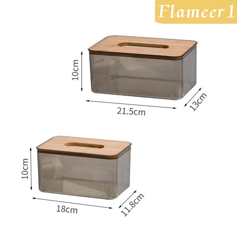 1 Hộp Đựng Khăn Giấy Màu Trong Suốt Dùng Trang Trí Phòng Khách / Phòng Ngủ