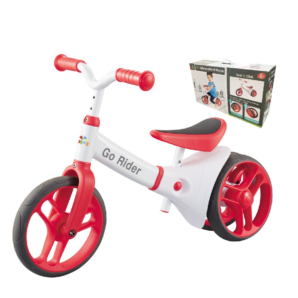 Xe chòi chân kiêm xe thăng bằng cho bé 2 trong 1 - Go Rider - Konig Kids 63582