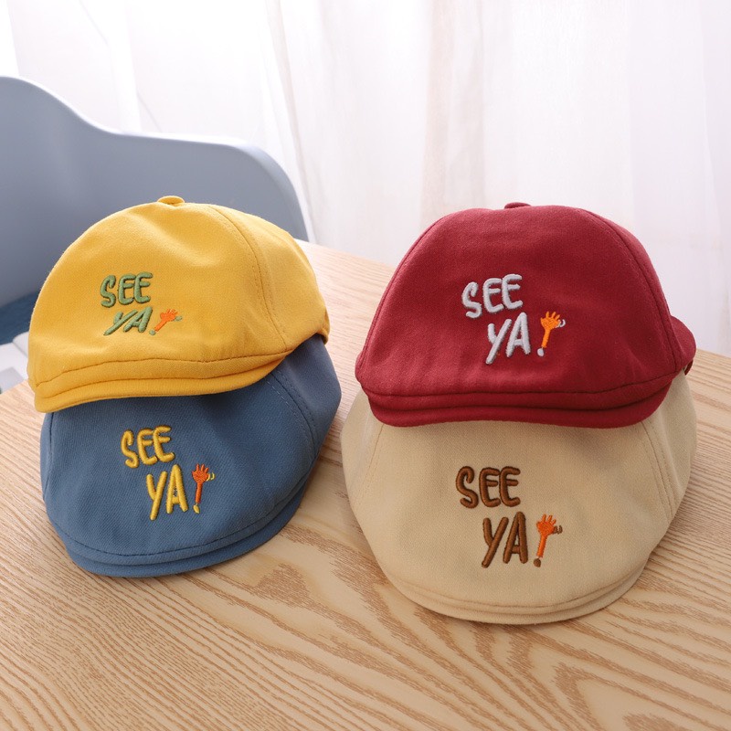 Nón vải beret / mỏ vịt Bigbaby siêu đáng yêu cho bé 6-24M