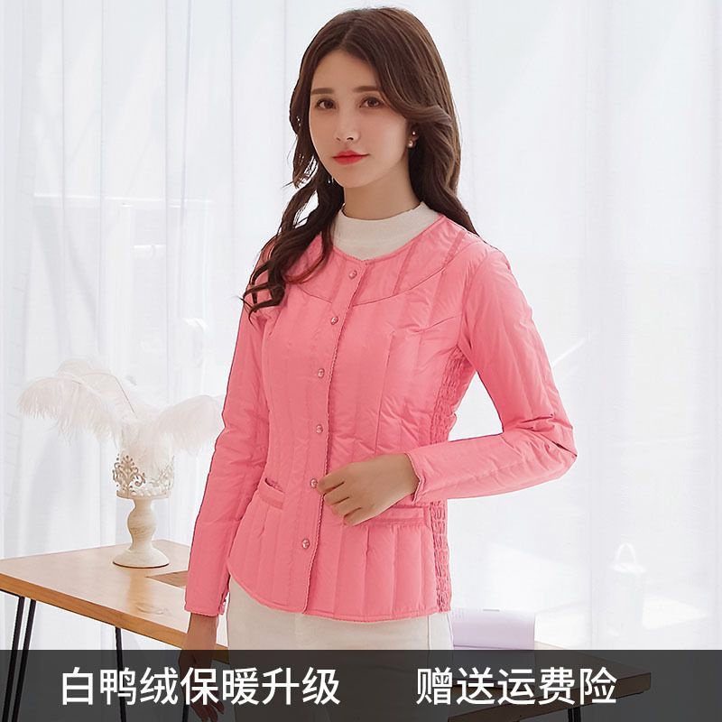 Áo Khoác Phao Dáng Ngắn Siêu Nhẹ Thời Trang Thu Đông Cho Nữ