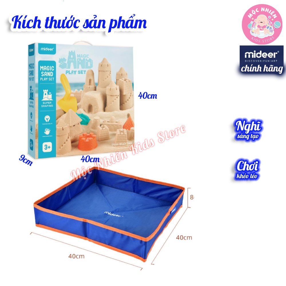 Đồ Chơi Cát Động Lực Ma Thuật Mideer Magic Sand Play Set Dành Cho Bé 3 Tuổi, Đồ Chơi Cảm Giác Cho Bé