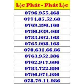 Sim số đẹp mobifone lộc phát - phát lộc