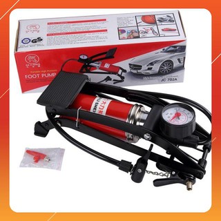 LOẠI 1- Bơm hơi đạp chân mini cho ÔTÔ , xe máy, bơm bóng đa năng và tiện dụng ( Gia dụng tiện ích 1102 )