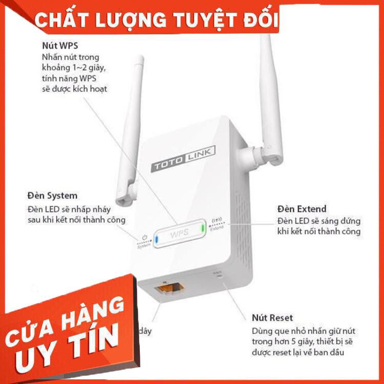 [Bán Giá Gốc] Bộ kích sóng WiFi TOTOLINK EX200 300Mbps - Hàng chính hãng