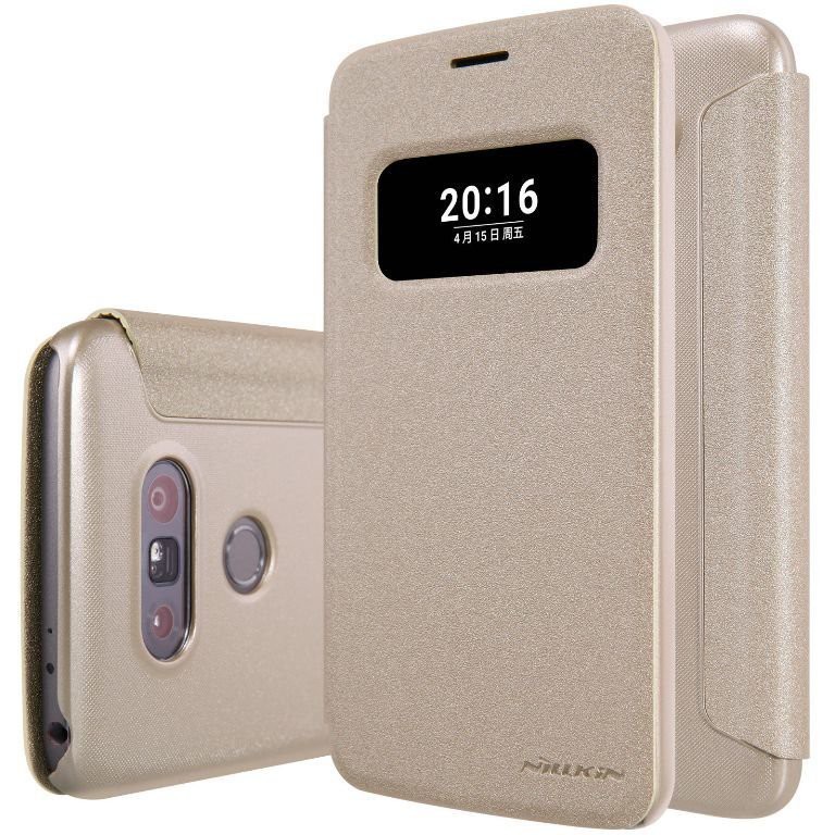 Bao da Nillkin cho LG G5 (Vàng Champagne)