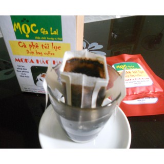 Cà phê phin giấy- Cà phê túi lọc tiện dụng Mộc Gia Lai 18g x 10 gói